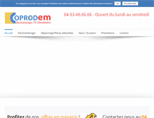 Tablet Screenshot of coprodem-cannes.com